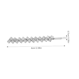 Gatuida Rhinestone Hair Clips of Elegant Metal Bobby Pins for Women for Parties Weddings and Daily Wear Sparkly Hair Accessories for All Occasions