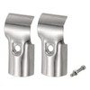 sourcing map T Pipe Clamp Connector 2pcs Structural Pipe Connector