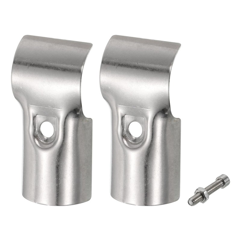 sourcing map T Pipe Clamp Connector 2pcs Structural Pipe Connector