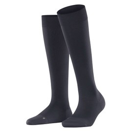 FALKE Lufthansa Travel & Comfort Women's Energizer Knee Socks with Compression Pressure-free Comfort Waistband Long Travel Sitting Breathable Climate Regulating Odour-inhibiting Sustainable Modal 1