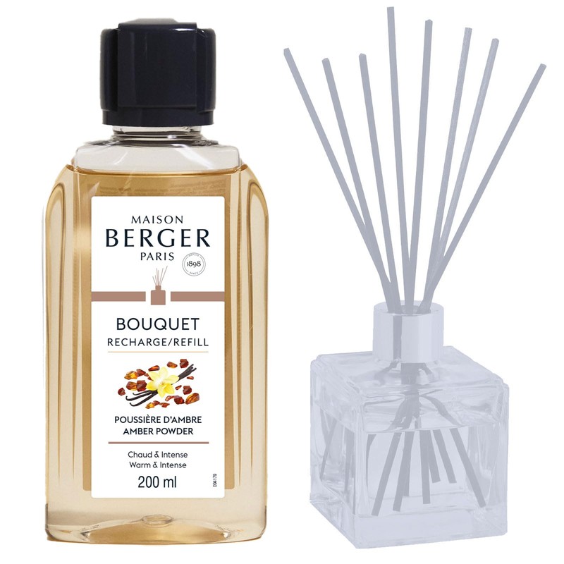 Maison Berger Amber Powder Fragrance Refill – 200mL (6.76 Fluid