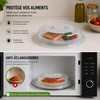PARENCE.- Campana per forno a microonde universale/coperchio alimentare, prevenzione scheggiature,