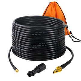 Karcher Pipe Cleaning Hose, 32.8 ft (10 m), Reverse Injection, Compatible with Karcher K2, K3, K4, K5, K6, K7, Car, Garden, Drainpipe, Plumbing, High Pressure Washer Extension Hose