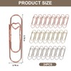 Colorful Metal Pen Holder Clips for Notebook - 24 Pcs