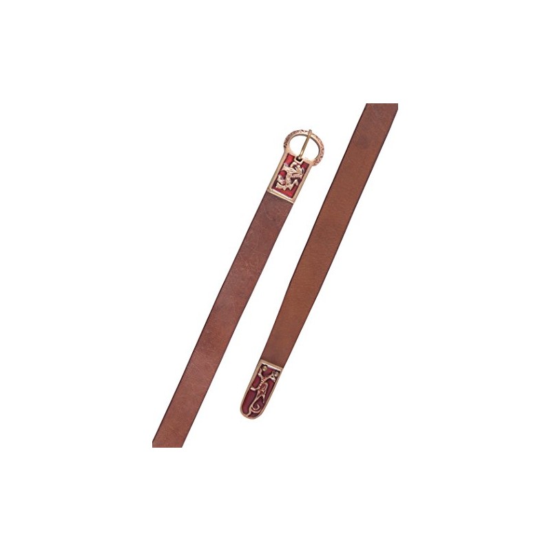 Battle-Merchant Medieval Long Belt with Griffin and Lion Motif -