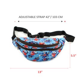 Birch Floral Gifts Work Bags for Women Fanny Pack for Women Cute Fanny Pack Fanny Packs for Women Bag Flower Fanny Pack Hip Waist Canvas Bum Belt Hip Pouch Bags