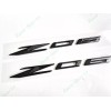 Corvette 2PCS Gloss Flash Black Side Z06 Emblem Badge For