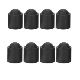 GYWHOOFT 8 Pcs Pool Cue Protective Cover, Rubber Pool Cues End Protectors Billiard Cue Bottom Cover Snooker Rod Protection Pad for Pool Billiards Accessories