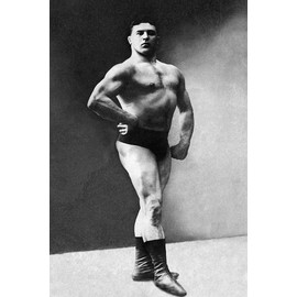 Bodybuilders Shadowed Front and Partial Right Profile by Vintage Muscle Men -