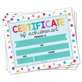 25 Colorful Preschool Diploma Kindergarten Certificates for Kids - Kindergarten Diploma Certificate Paper for Printing, Graduation Certificates of Achievement Award Certificates for Students