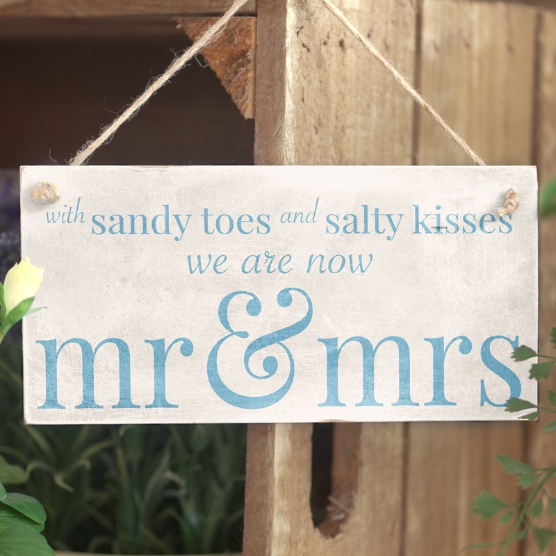 with Sandy Toes .. Mr & Mrs - Handmade Wooden
