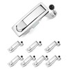QWORK 8PCS Compression Latch Lock Trigger Latch Lock, Zinc Alloy