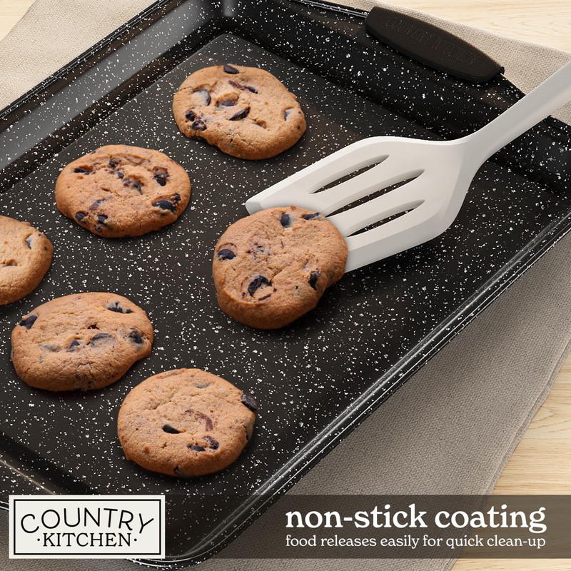 Country Kitchen Nonstick Stackable Bakeware Set - Durable, Easy Release