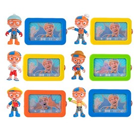 Blippi TV Blinds (Assorted), Includes 6 Random 3-Inch Figures and 3D Image Cards with QR Code