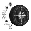 Universal Replacement White Compass Wind Rose Waterproof Spare Wheel Cover