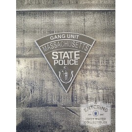 Massachusetts State Police Gang Unit Hook and Loop PVC patch SUBDUED