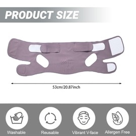 ZeiLaBang Kakadi V Face Masks, Reusable V-Line Mask, Face Slimming Strap, Reusable Chin Strap, V-shaped Chin Face Tightening Band, Face Lifting Mask for Women