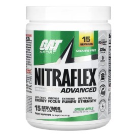 Gat Sport Nitraflex Advanced Formula 15 Servicios Sabor Manzana Verde