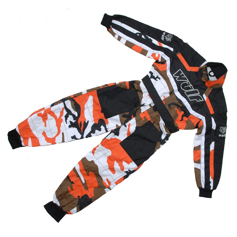 Wulfsport Wulf Cub Kids Quad Overall Racing Jump Suit Camo