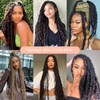 8 Packungen vorgetrennte, federnde Afro-Twist-Haar-Frühlings-Haarverlängerungen für weiche Locs Kunsthaar-Extensions für