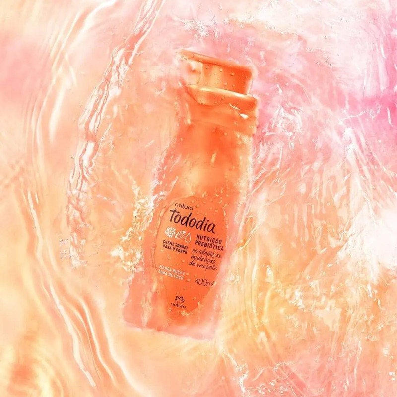 Crema Cuerpo Mango Rosa Agua Coco Tododía 400ml Natura