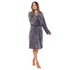 Turquaz Robes For Women, Womens Fleece Shawl Collar Soft Plush