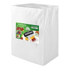 WVacFre 200 Pint Size 6x10Inch Vacuum Sealer Freezer Bags with Commercial Grade,BPA Free,Heavy Duty,Great for Food Vac Storage or Sous Vide Cooking
