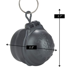 Sweet-Spot-It, Golf Impact Tool, 2.2” x 2.7”, 1 Pack, Grey, Plastic, Chalk, Swing Training Aid, Recorder, For Clubs, Game Improvement, Strike, Teaching, Marking, Club Face, Long Shot, Practice Aids