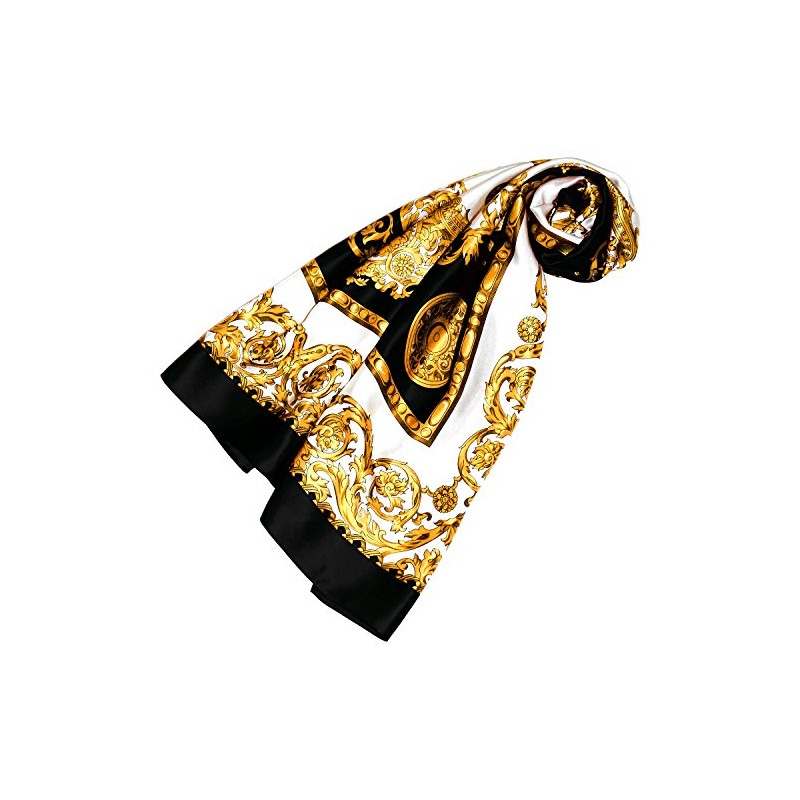 Lorenzo Cana Women’s Silk Scarf, 100% Silk, Baroque with Paisley