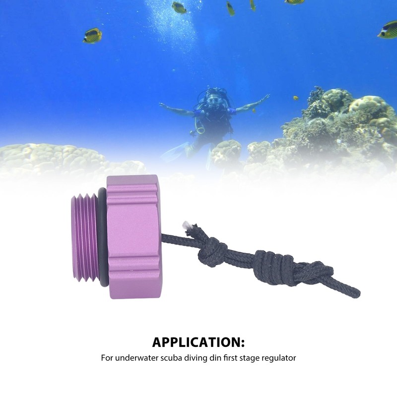 Scuba Diving Regulator Dust Cap Threaded Aluminum Alloy First Stage