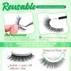 Natural Self Adhesive Lashes Short 8-14mm Self Adhesive Eyelashes No