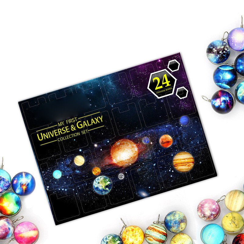 Universe Advent Calendar 24 Days Christmas Countdown Calendar Space Planet