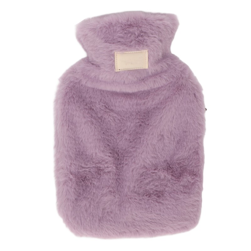 PVC Hot Water Bag with Soft Plush Cover Leakproof Winter