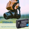 2-Pack LP-E6 LP-E6N Batteries with Dual Charger for Canon EOS