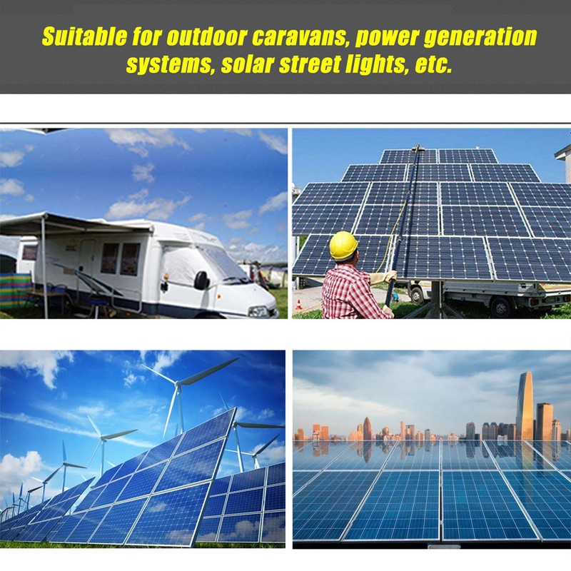 Solar Controller PWM 12V 24V Automatic Adaptation LCD Display USB