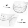 Levemolo 4pcs Red Worm Food Holders Durable Acrylic Aquarium Feeding