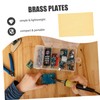 VILLFUL 2pcs Brass Sheet for DIY Crafts Versatile Plate for