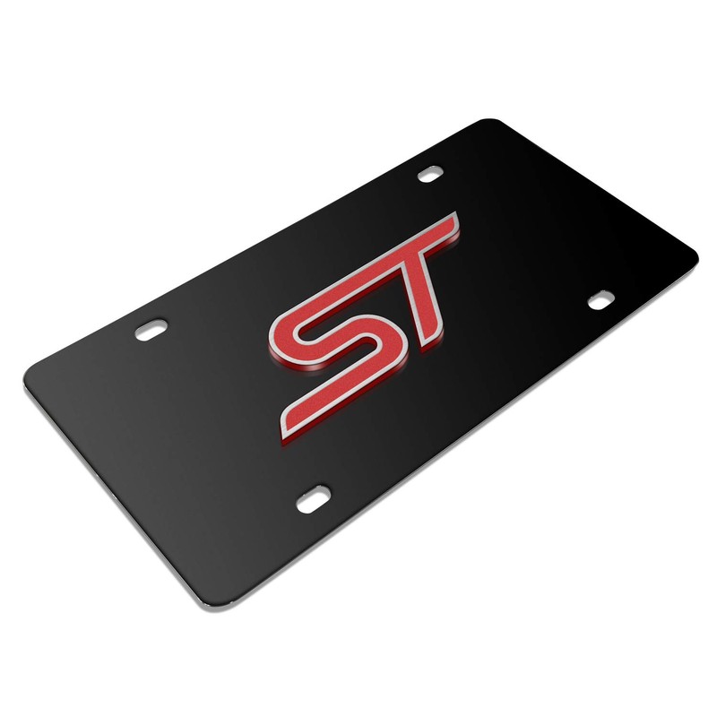 iPick Image for Ford Focus ST 3D Logo Black Stainless