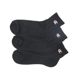 Champion Quarter Socks, 3 Pairs - blk
