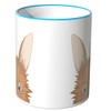 WANDKINGS® Cup, Cartoon Cute Bunny with Pointed Ears - Blue