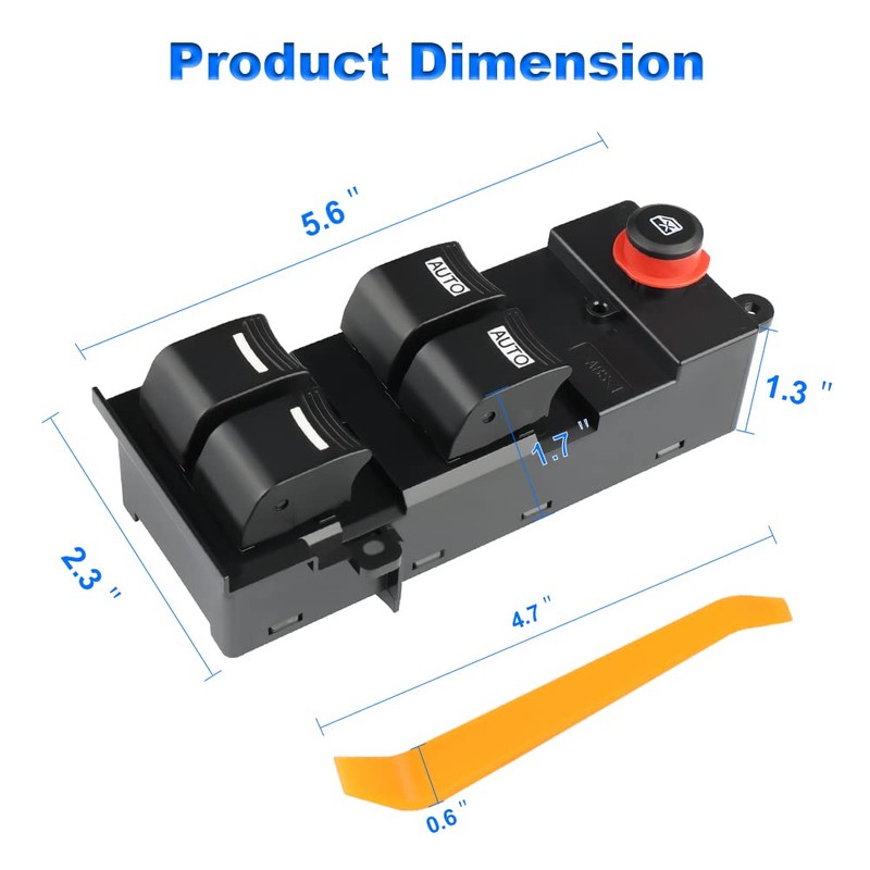 WMPHE Compatible with Driver Side Master Power Window Switch Acura