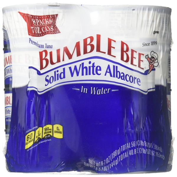 Bumble Bee Solid White Albacore, 7 Oz, Pack of 8