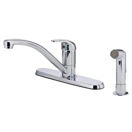 Pfister Pfirst Series 1-Handle Kitchen Faucet with Side Spray, Polished Chrome