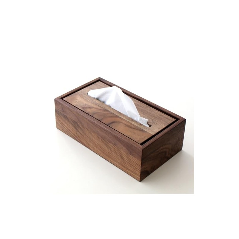 Tissue Case Wood Walnut Wood Grain Solid Natural Wood Tissue