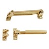 Gold Entry Door Security Latch Auxiliary Lock 10ea