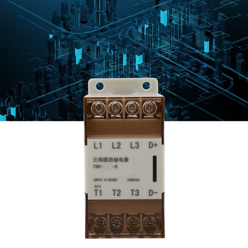 3 Phase Solid State Relay with Radiator 3‑32VDC Control Voltage