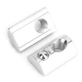 Marhynchus Pack of 50 T-sliding nuts, T-slot nuts according to European standard, spring nuts, fasteners for aluminium profiles (M6)