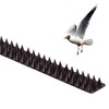 Outdoor Plastic Repellent Wall Defender Fence Spikes for Birds, 10