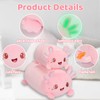 AIXINI Cute Pink Axolotl Plush Pillow 15.7" Luminous Salamander Axolotl