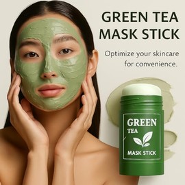 SHUIKU Mascarilla De Té Verde En Barra: Elimina Puntos Negros Y Limpia Poros Profundos Con Arcilla. Mascarilla Facial Desintoxicante Para Piel Grasa Y